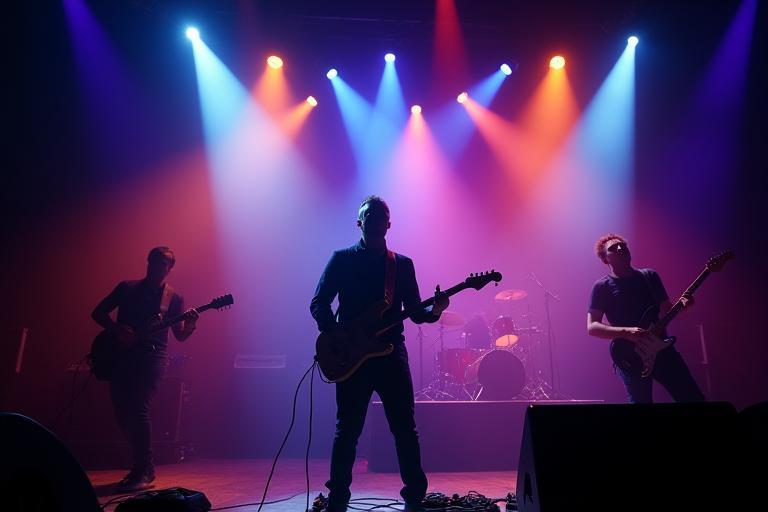 Event photo capturing a dynamic concert performance with stage lights