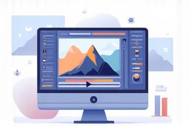 Illustration or photo representing photo editing software interface