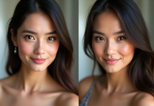Example of a photo before and after editing